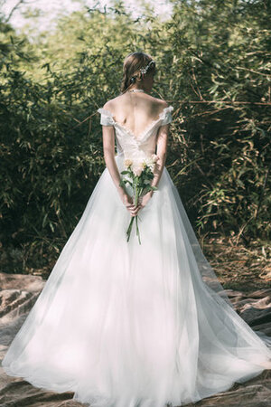 Robe de mariée haute qualité de princesse décolleté dans le dos de lotus longue