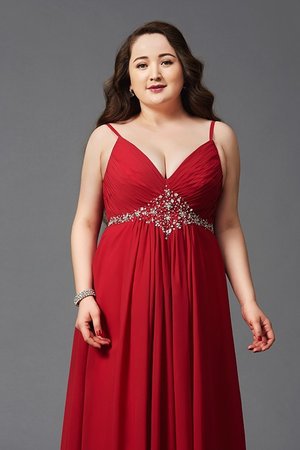 Robe de bal longue lache avec chiffon avec perle de tour de ceinture empire