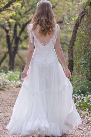 Robe de mariée femme branché avec perle avec sans manches ligne a appliques