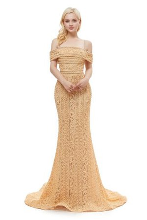 Robe de bal glamour avec décoration dentelle moderne romantique distinguee