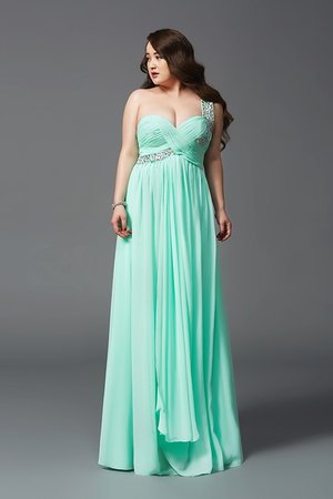 Robe de bal longue manche nulle avec chiffon avec zip ligne a