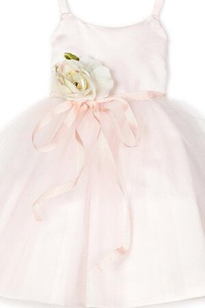 Robe cortège fille avec fleurs avec nœud bandouliere spaghetti avec zip manche nulle