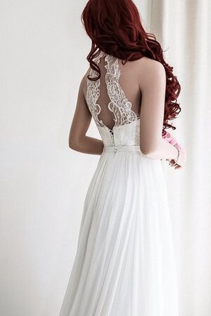 Robe de mariée luxueux plissage a plage en chiffon de traîne courte