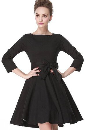 Robe demoiselle d'honneur bref ruché ligne a au niveau de genou en chiffon