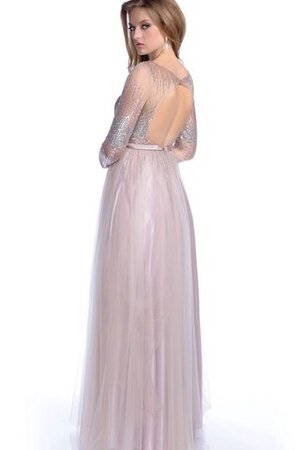 Robe de bal classique avec ruban textile en tulle ligne a ceinture