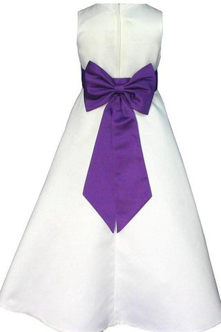 Robe cortège fille manche nulle avec perle avec nœud à boucles ligne a