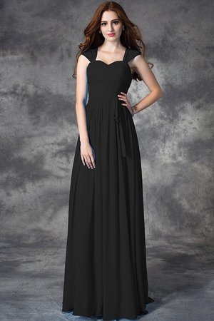 Robe demoiselle d'honneur longue fermeutre eclair manche nulle de lotus ligne a