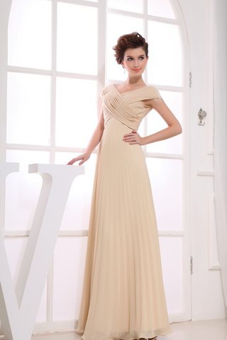 Robe mère de mariée facile longue mode manche nulle avec chiffon