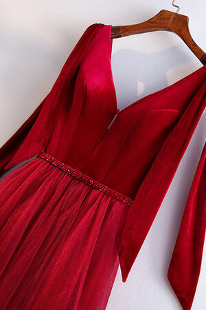 Robe de bal avant-gardiste avec cristal a-ligne romantique majestueux