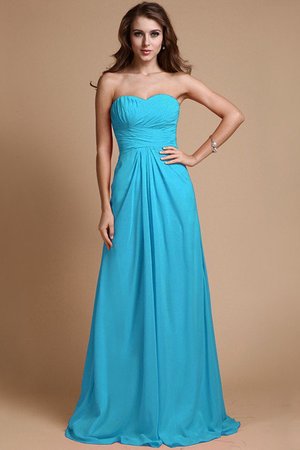 Robe demoiselle d'honneur longue de lotus avec chiffon manche nulle ligne a