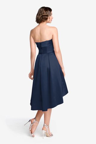 Robe demoiselle d'honneur moderne haut bas ligne a de bustier