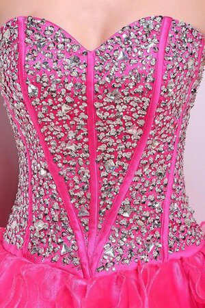 Robe de quinceanera naturel cordon de bustier de lotus textile en tulle