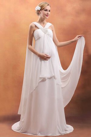 Robe de mariée rêveur avec zip de col en v a salle intérieure impressioé