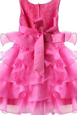 Robe cortège fille pailleté avec nœud à boucles avec sans manches de lotus