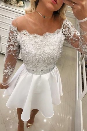 Robe fête de la rentrée exquis en chiffon de princesse avec perle courte