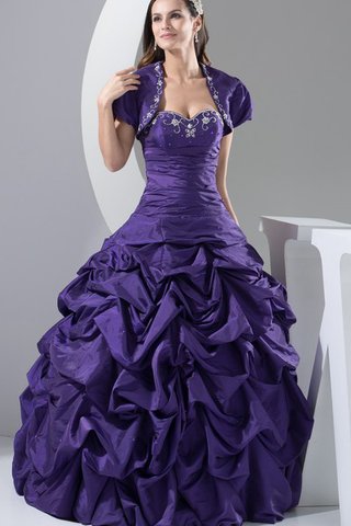 Robe de quinceanera ample broder de mode de bal col en forme de cœur