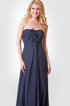 Robe demoiselle d'honneur avec chiffon de bustier ruché fermeutre eclair avec fronce