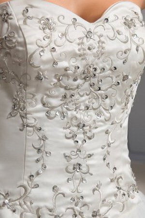 Robe de mariée brillant romantique col en forme de cœur broder ligne a