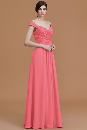 Robe demoiselle d'honneur naturel fermeutre eclair de princesse ligne a en chiffon