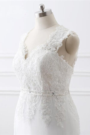 Robe de mariée ligne a decoration en fleur ceinture avec zip morden