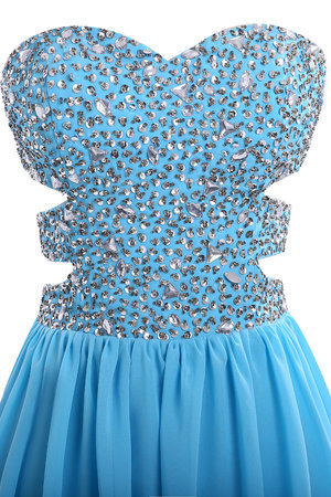 Robe de bal brillant solennelle avec cristal avec perle lache