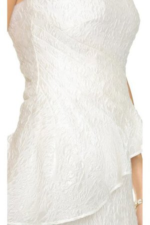 Robe de mariée plissage de bustier collant textile taffetas avec fronce