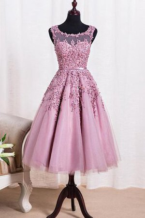 Robe fête de la rentrée sage facile textile en tulle appliques avec perles