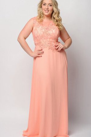 Robe de bal avec décoration dentelle avec chiffon jusqu'au sol fermeutre eclair manche nulle