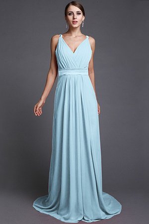 Robe demoiselle d'honneur naturel longue avec chiffon ligne a de lotus
