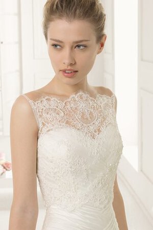 Robe de mariée moderne de traîne courte ceinture croisade en taffetas