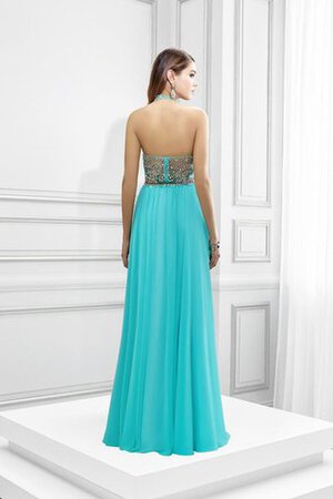 Robe de bal avec décoration dentelle en tulle avec ruban col ras du cou ceinture