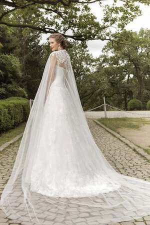 Robe de mariée naturel ligne a avec lacets col en forme de cœur jusqu'au sol