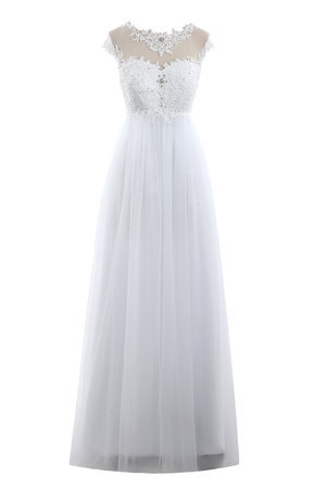 Robe de mariée formelle vintage facile attirent lache