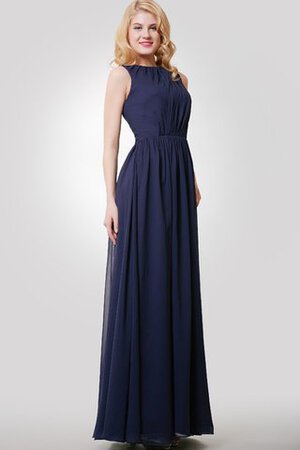 Robe demoiselle d'honneur facile en chiffon ligne a trou serre manche nulle