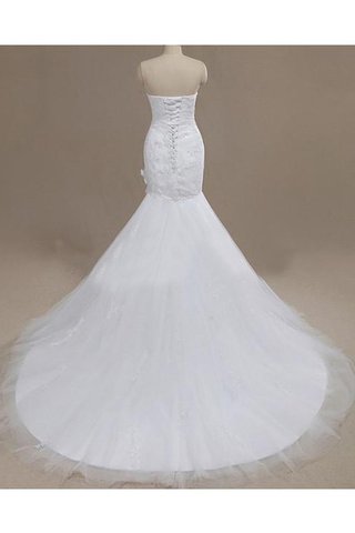 Robe de mariée de lotus bandouliere spaghetti en organza de sirène avec sans manches