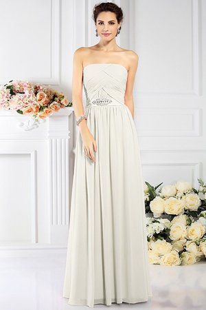 Robe demoiselle d'honneur plissage avec chiffon de bustier de princesse avec fronce