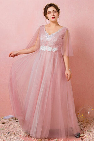 Robe de bal salle interne textile en tulle merveilleux v encolure longue