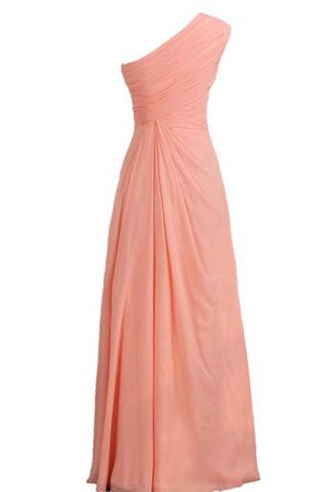 Robe demoiselle d'honneur plissage naturel distinguee en chiffon ligne a