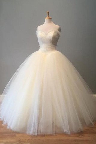 Robe de mariée croisade de mode de bal avec nœud à boucles col en forme de cœur sans dos