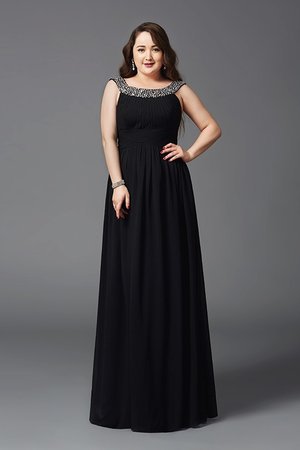 Robe de bal longueur au ras du sol avec chiffon de princesse fermeutre eclair lache