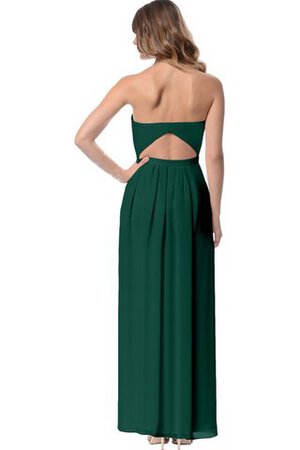 Robe demoiselle d'honneur longue avec chiffon sachet de bustier