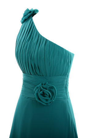 Robe demoiselle d'honneur simple officiel romantique en chiffon de bustier