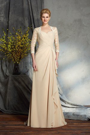 Robe mère de mariée naturel longue de traîne courte de princesse fermeutre eclair