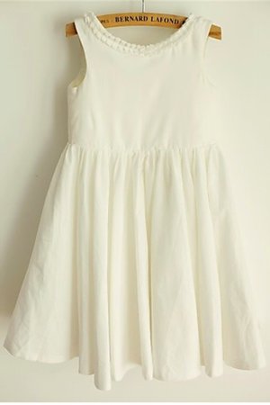 Robe cortège fille naturel avec chiffon de lotus ligne a avec fleurs