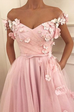 Robe de bal appliques de princesse séduisant avec sans manches ligne a