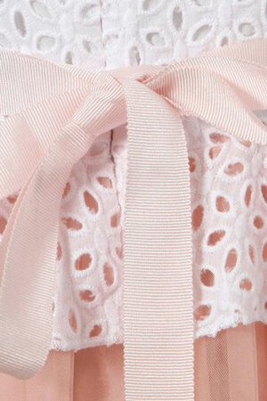 Robe cortège fille ligne a textile en tulle manche nulle col u profond