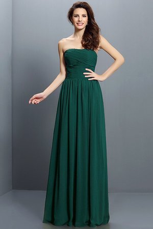 Robe demoiselle d'honneur plissage de bustier manche nulle de princesse en chiffon