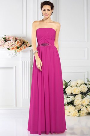 Robe demoiselle d'honneur plissage avec chiffon de bustier de princesse avec fronce