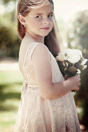 Robe cortège fille de lotus avec fleurs ligne a attrayant naturel