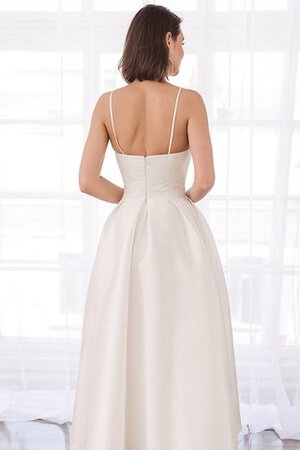 Robe de mariée avec lacets en dentelle noble bref charmeuse